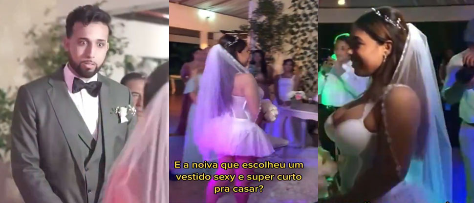 La reacción y decepción de novio al ver el atrevido vestido de novia de su futura esposa