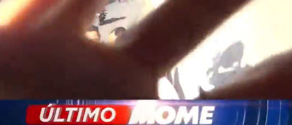 Este es el momento de la agresión a periodista durante transmisión en vivo en la capital de Honduras