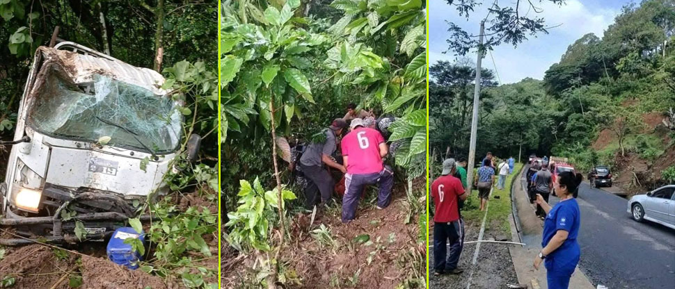 Vehículo con varias personas a bordo cae a un barranco en Usulután