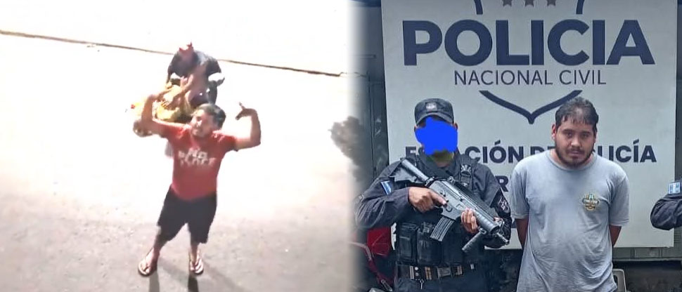 Tras denuncia capturan a sujeto grabado “rifando el barrio” en el centro de Ahuachapán