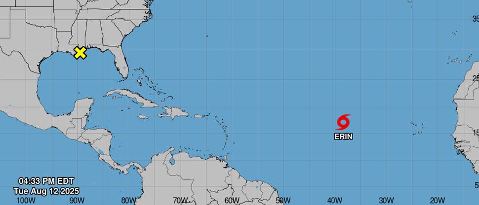 Tormenta tropical Erin podría convertirse en huracán en las próximas 48 horas