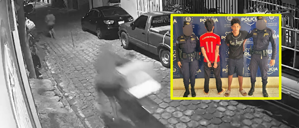 Capturan a nicaragüense y a menor captados robando una moto en San Miguel