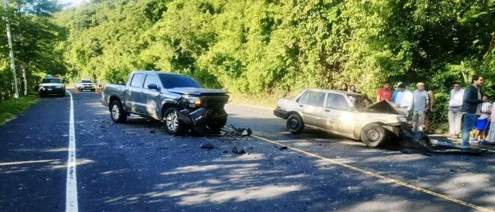 Fuerte choque deja varios lesionados en carretera Troncal del Norte