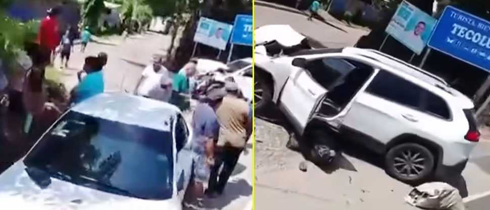 Conductores provocan fuerte choque en Tecoluca, San Vicente