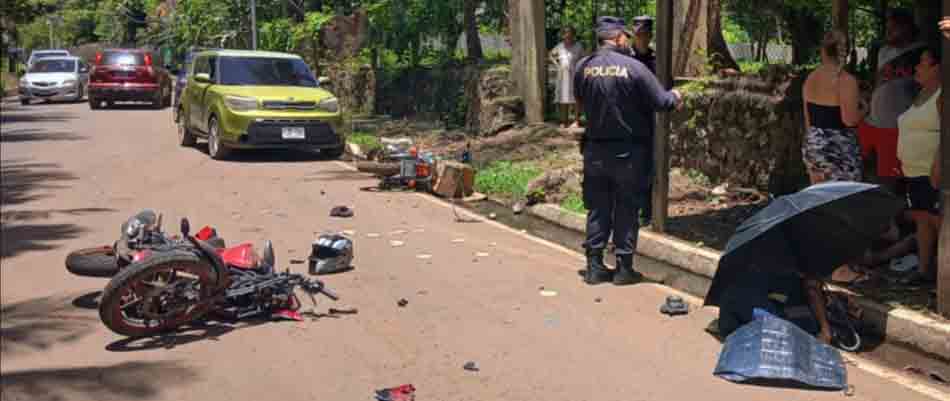 Fallece biker tras impactar contra otro motociclista en Santa María