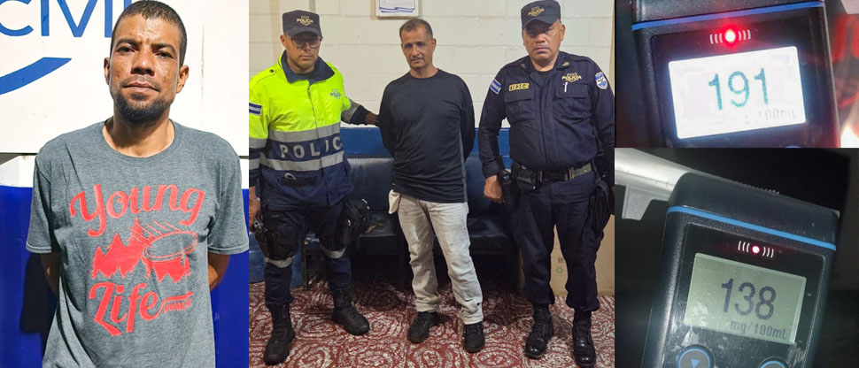 PNC captura a dos sujetos por manejar bolos y solos en Santa Ana