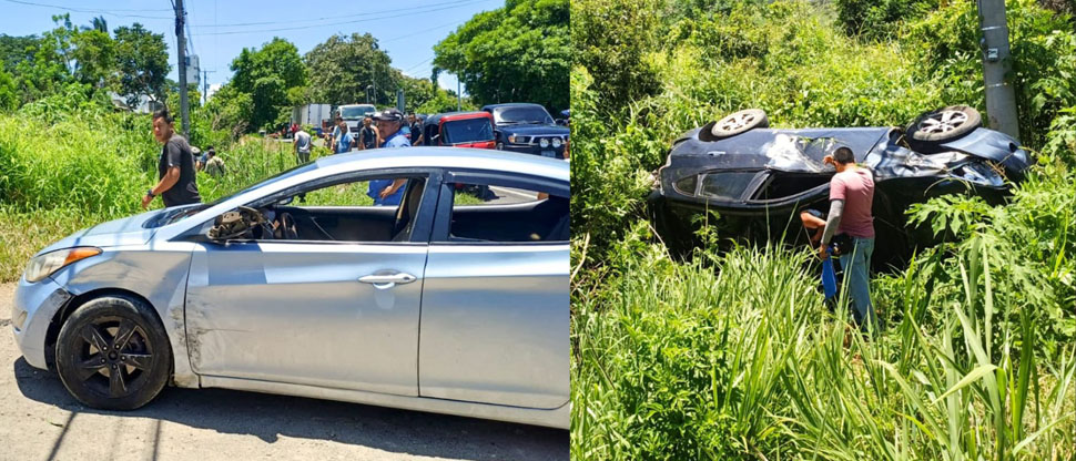 Cafres al volante protagonizan tremendo choque en Candelaria de la Frontera