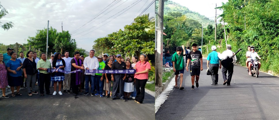 Renuevan 4.4 kilómetros de calles en Cuscatlán