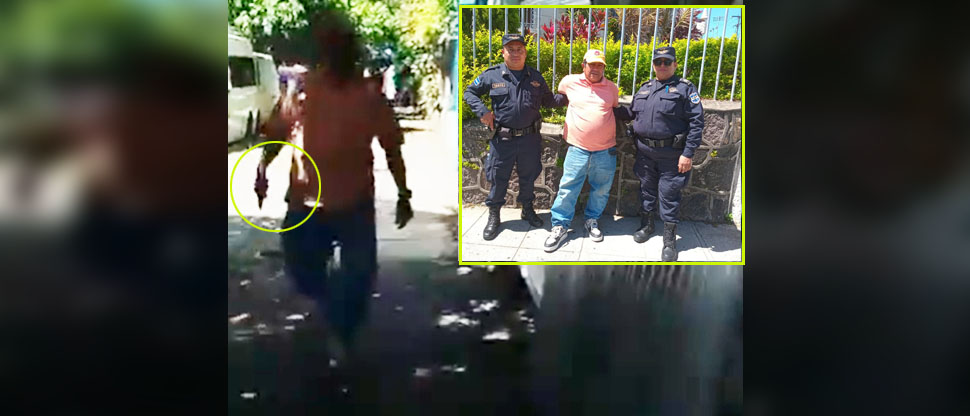 Este es el momento cuando sujeto ebrio amenaza a hombre junto a su hija de 10 años