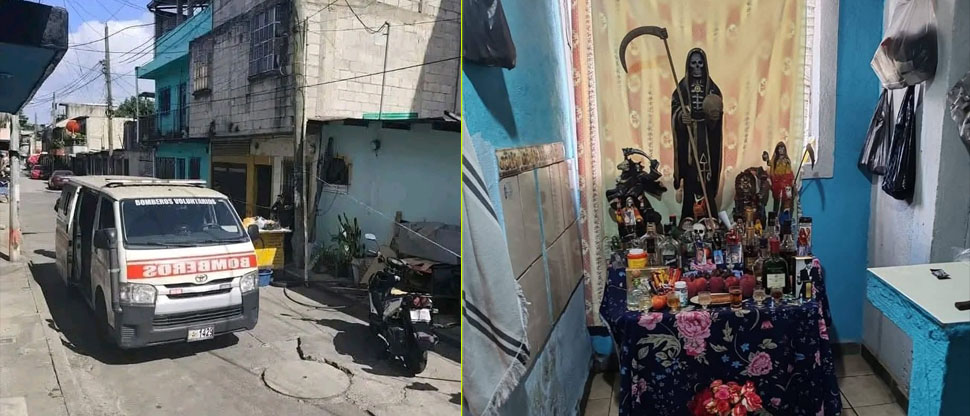 Guatemala: hallan dos cuerpos sin vida junto a altar de la Santa Muerte