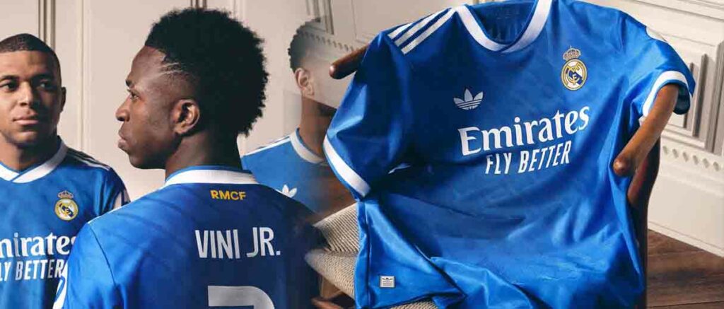 Real Madrid presenta su tercera equipación en la que vuelve al color azul