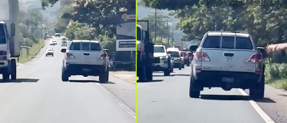 Captan a conductor realizando maniobras imprudentes en Chalatenango