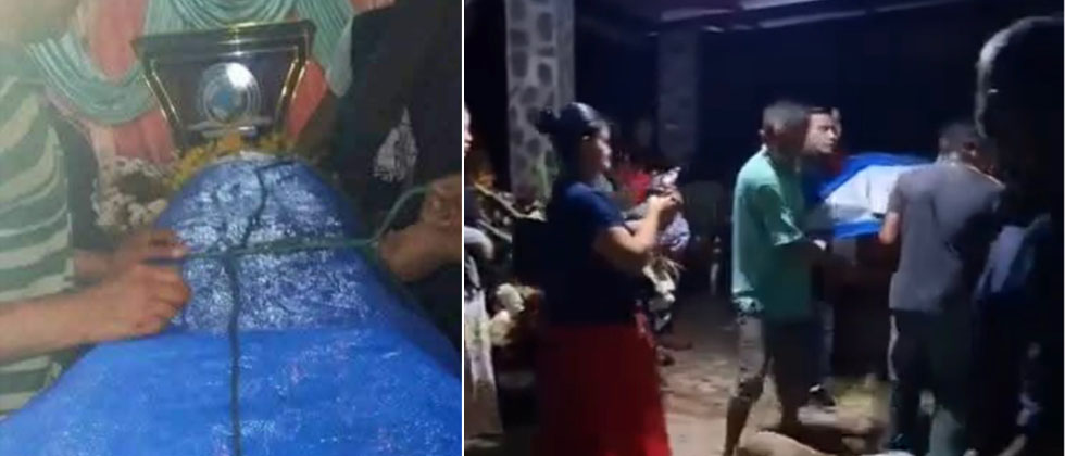 Pastor interrumpe velorio y ordena sacar el ataúd en plena tormenta en Ahuachapán