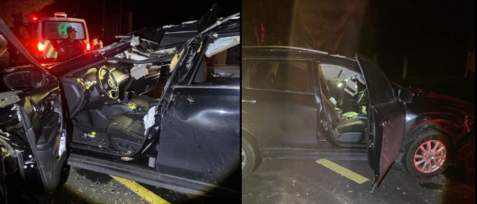 Conductor queda atrapado entre los hierros del vehículo tras fuerte choque en La Libertad