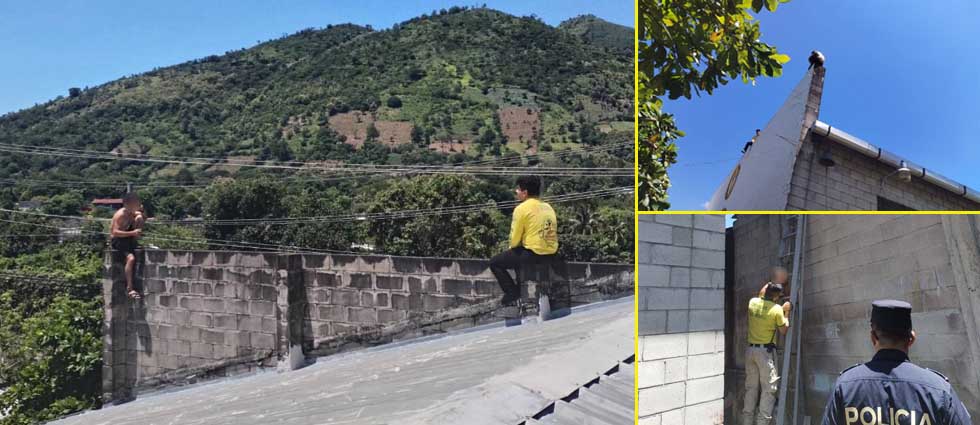 ¡Héroe sin capa! Socorrista evita que hombre con esquizofrenia se lance del techo de una iglesia católica en Apopa