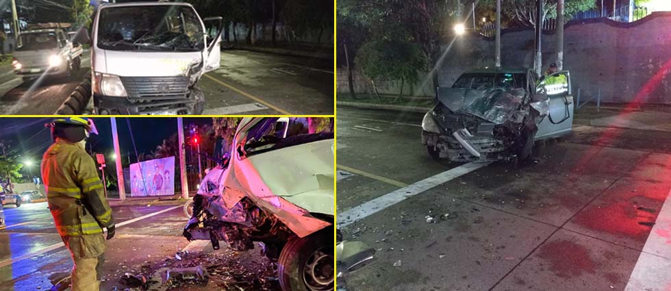 ¡Milagro¡ Fortísimo siniestro vial no deja a ningún lesionado sobre la Juan Pablo II