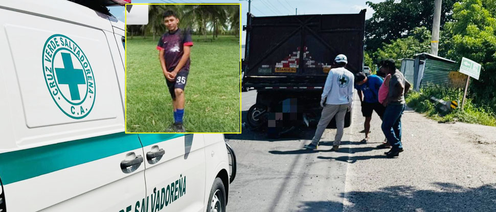 Jovencito de 14 años perdió la vida al chocar en la motocicleta que conducía en Chalatenango