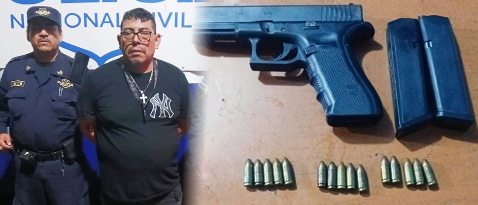 Capturan a sujeto que en estado de ebriedad portaba un arma de fuego