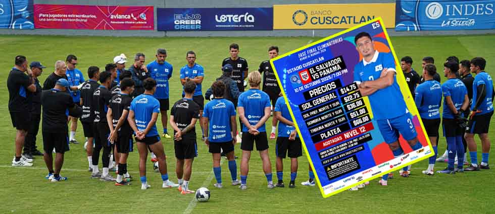 Publican los precios para partido de La Selecta vs Panamá en el Cuscatlán