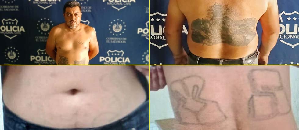 San Miguel: arrestan a veterano MS-13 que intentó ocultar tatuajes alusivos a su estructura