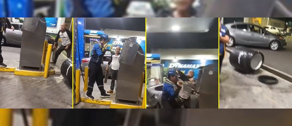 Denuncian a conductor borracho que atacó a colaborador de gasolinera sobre la calle San Antonio Abad