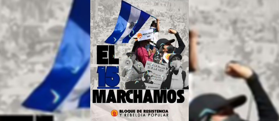Bloque de Resistencia y Rebeldía Popular te invita a marchar «por la libertad» este 15 de septiembre
