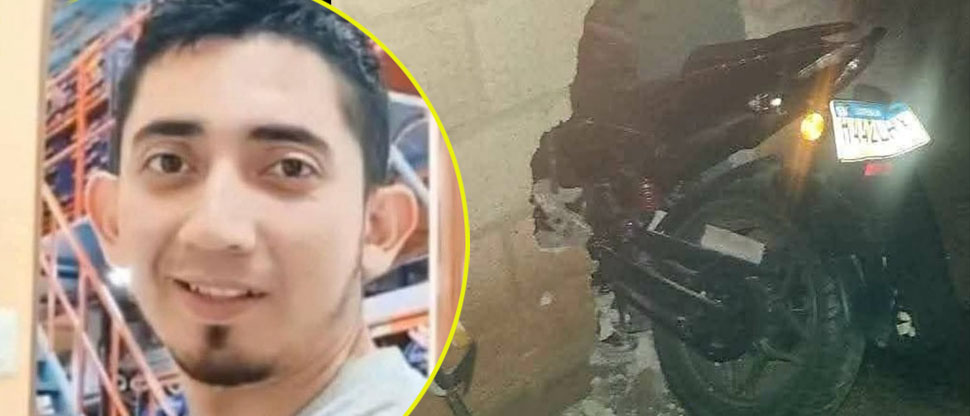 Motociclista que perdió la vida en accidente hizo hueco en la pared debido al exceso de velocidad