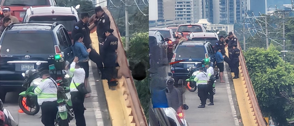 Accidente por distracción de conductores provoca fuerte tráfico en San Salvador