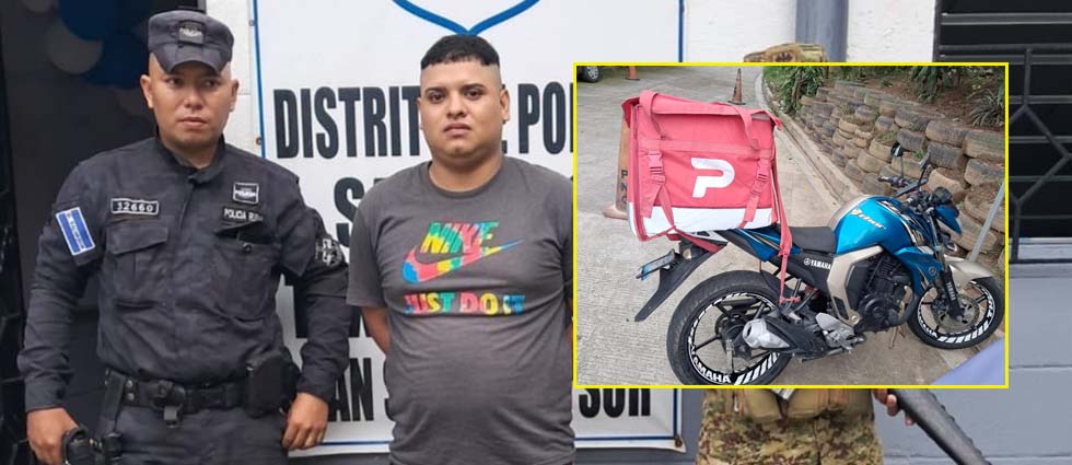 Arrestan a sujeto que conducía una motocicleta con reporte de robo