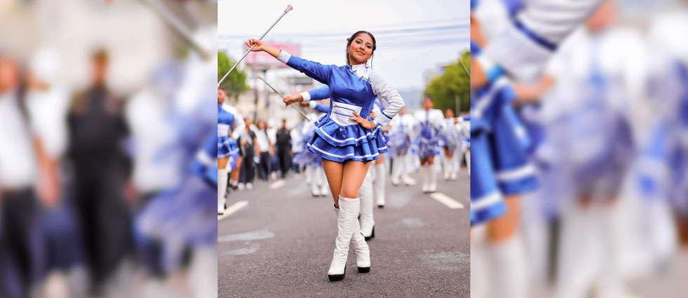 Educación resalta destacada participación de estudiantes en Desfile de Independencia 2025