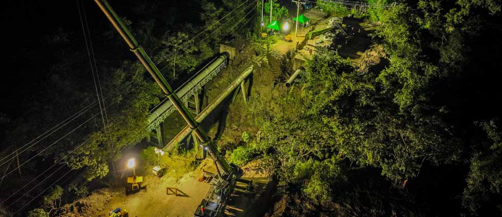 Trabajos de reparación en tubería del Sistema Zona Norte avanzan: «Estamos en la cuarta fase de cinco»