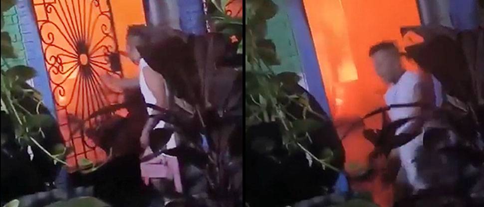 Momentos angustiantes vivieron habitantes de vivienda que agarró fuego en Tonacatepeque