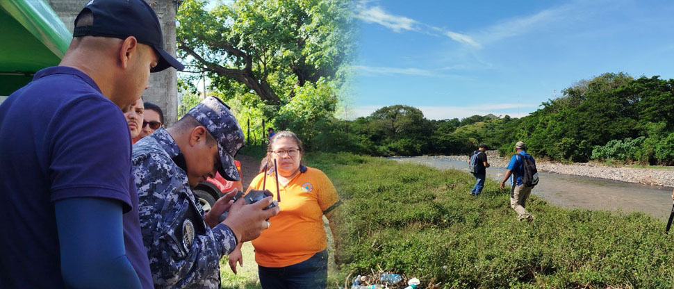 Autoridades usan tecnología para localizar a niño que cayó a un río en Morazán