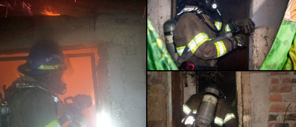 Bomberos sofocan incendio en una vivienda de Ciudad Delgado