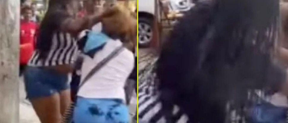 Mujeres se agarran del pelo por defender el amor de un mismo hombre