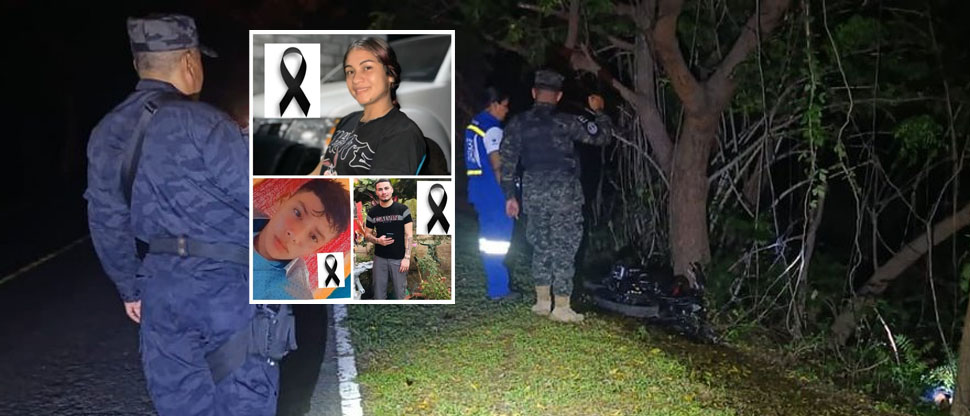 Identifican a los tres jóvenes que fallecieron tras chocar dos motociclistas en Usulután