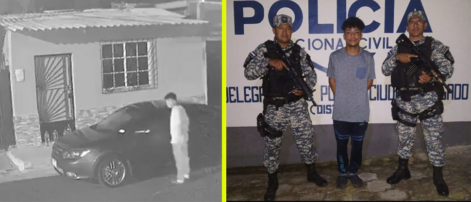 Tras denuncia capturan a ladrón grabado intentado robar un carro en Ciudad Delgado 