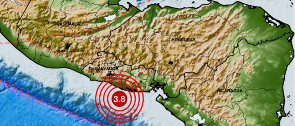 Fuerte sismo sacude el territorio salvadoreño esta tarde