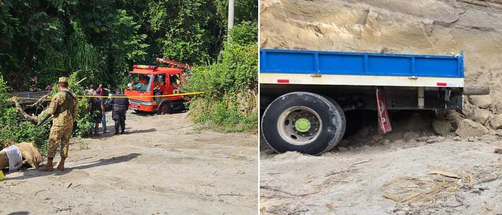 Joven fallece soterrado mientras cargaba tierra en La Paz