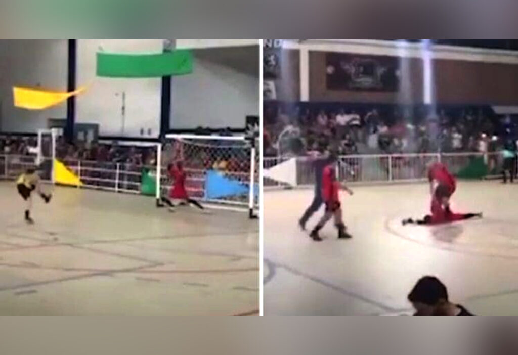 Brasil: potero muere tras atajar un penalti en pleno partido de Futsal