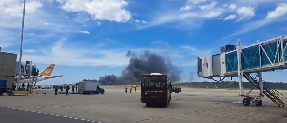 Venezuela: aeronave Learjet 55, se estrelló en el aeropuerto de Maiquetia