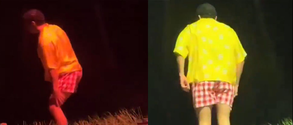 Bad Bunny saca los pasos prohibidos y se lesiona la rodilla en pleno concierto