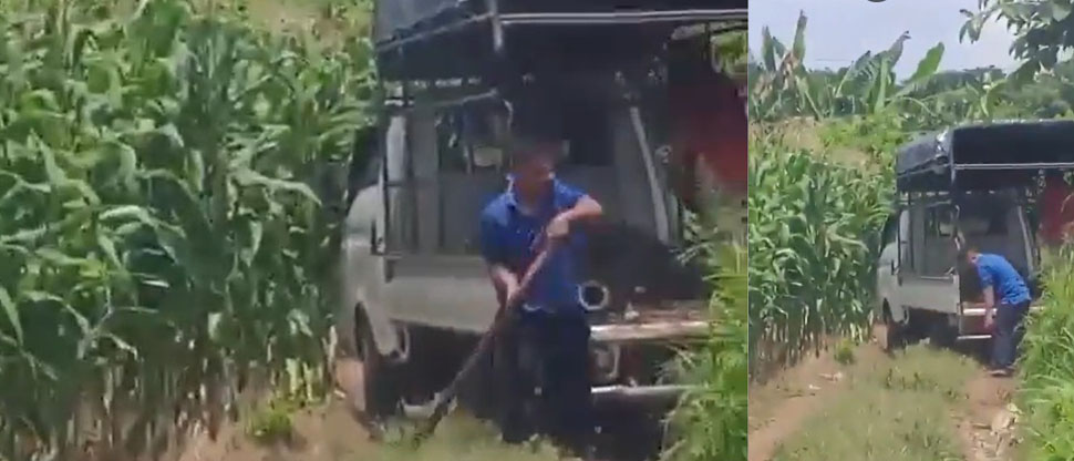 Denuncian a sujetos por tirar basura en terreno privado de Izalco