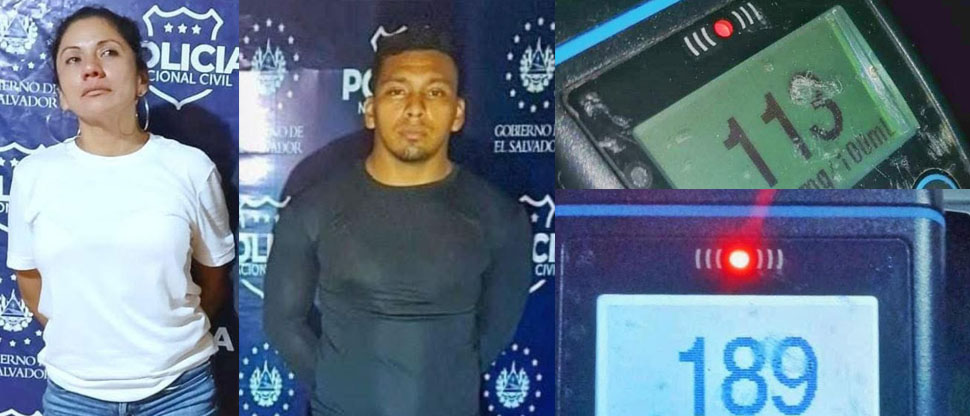 Esta madrugada la PNC capturó a tres conductores peligrosos