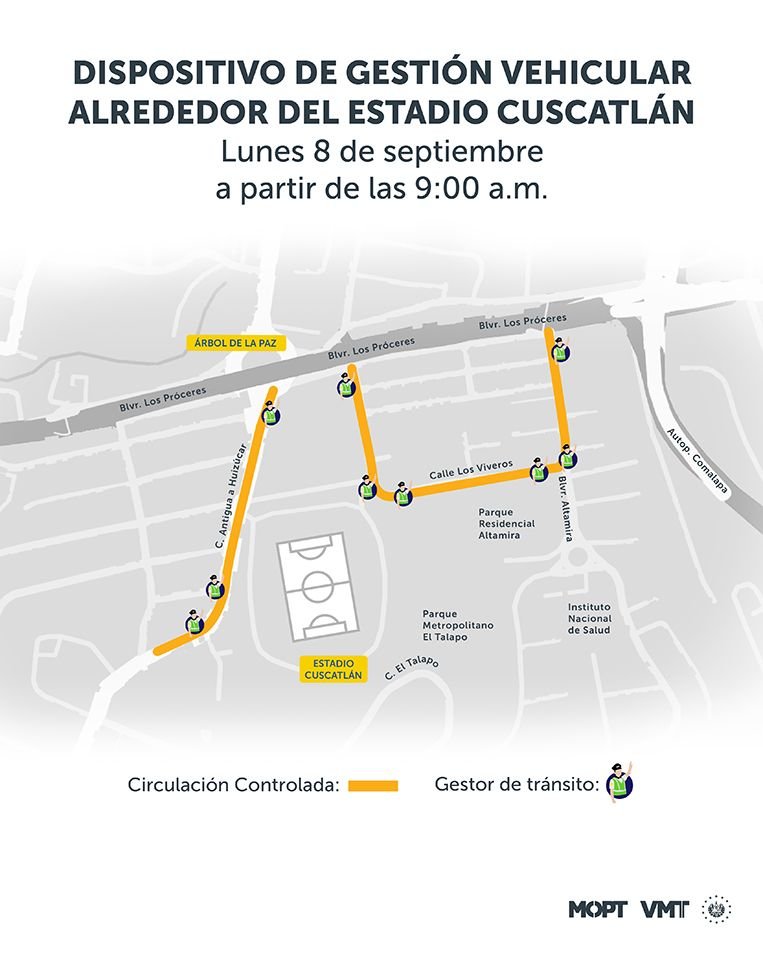 Estas serán calles que tendrán acceso controlado este lunes desde las 9 am