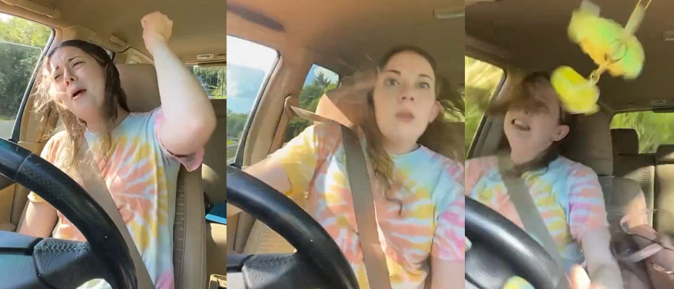 Joven se graba mientras canta, llora y sufre un duro accidente en su auto