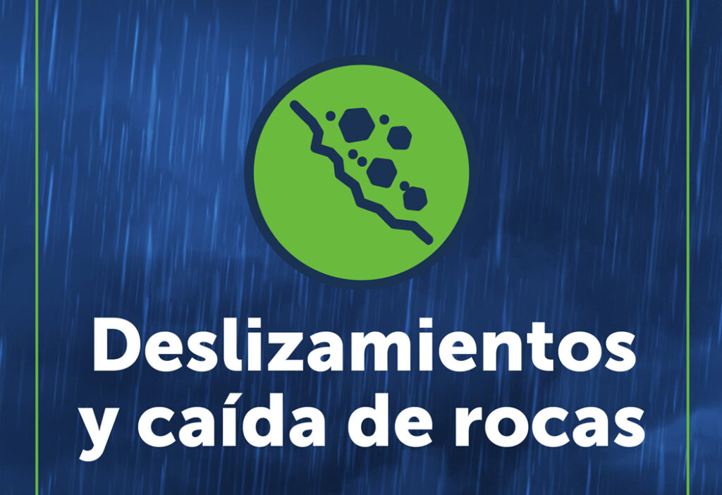 Emiten advertencia por deslizamientos y caída de rocas por lluvias en las próximas horas