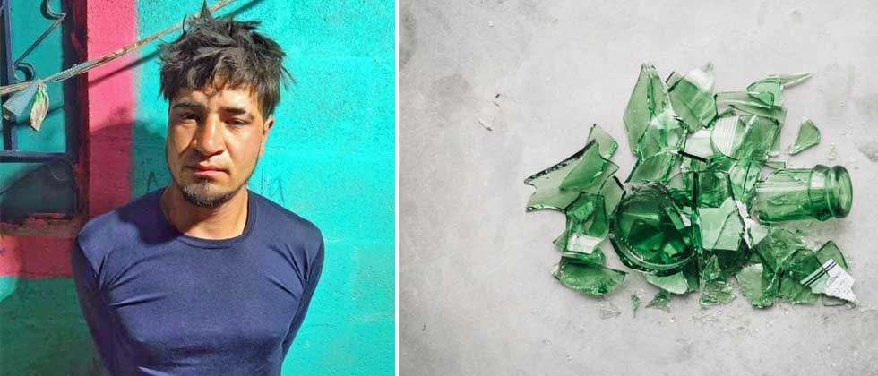 Capturan a sujeto que le quebró un envase en la cabeza a su «amigo» de tragos en Chalatenango