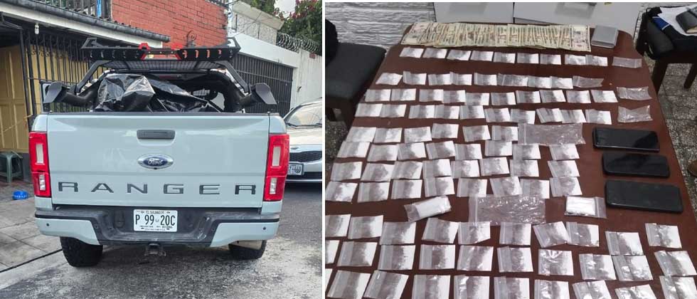 Estructura tenía droga valorada en más de $666 mil, dos vehículos y tres cajas fuertes selladas