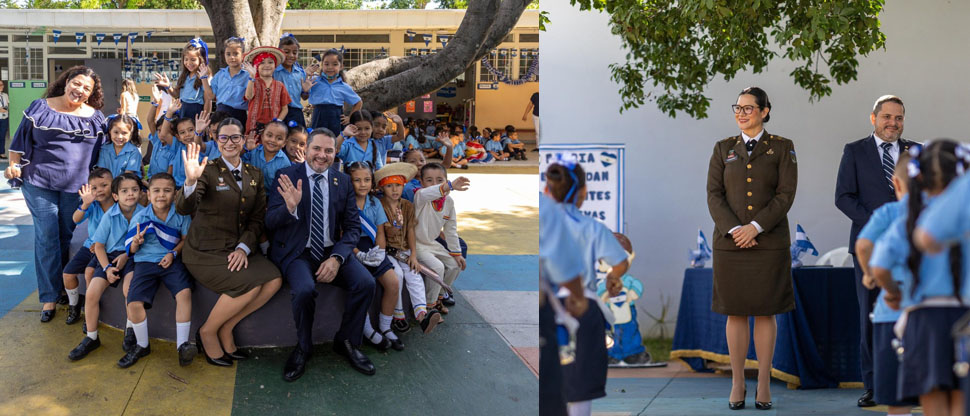 Ministra de Educación participa en el inicio del mes cívico